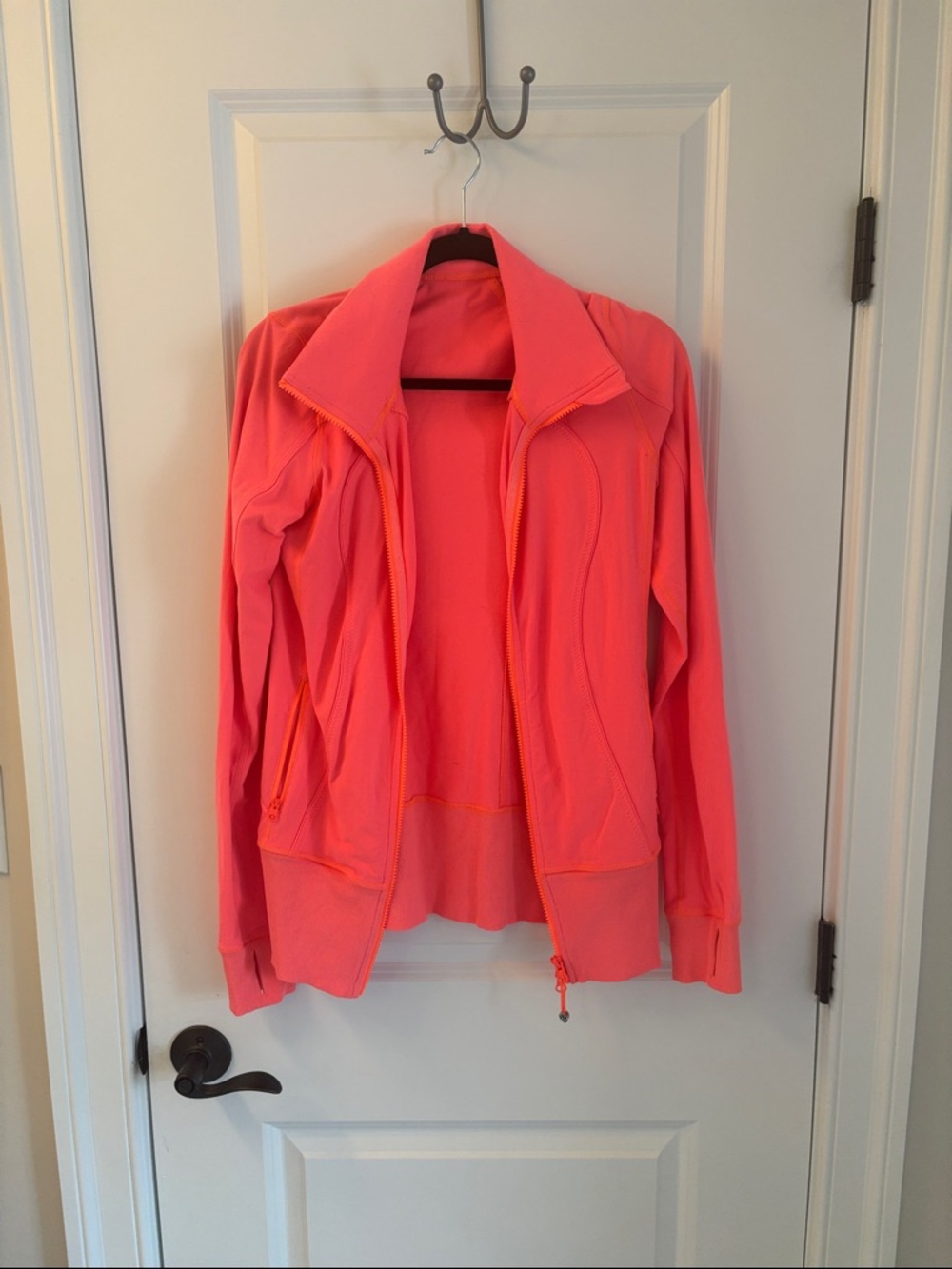 Lululemon Women's Neon Coral Zip-Up Jacket